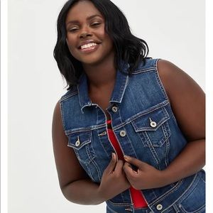 Torrid Denim Vest - Dark Wash.